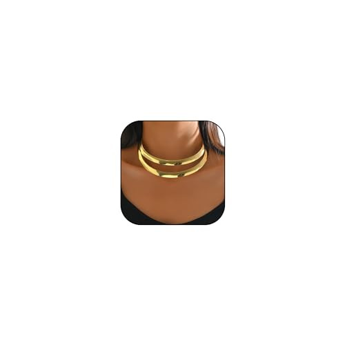 Dcfywl731 Chunky Gold Necklace Statement Necklace for Women Dainty Gold Chunky Irregular Choker Necklaces for Women Trendy Gifts | Amazon (US)