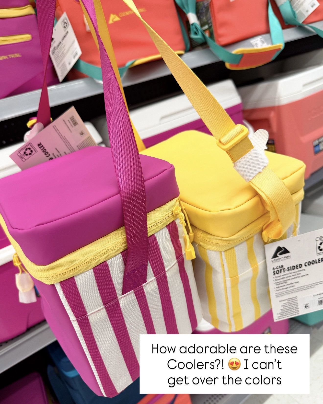 🌈☀️ Walmart is seriously winning summer this year! These adorable Ozark Trail coolers are only $10 and honestly look like something you’d find at a boutique for triple the price. 😍

The bright colors, striped details, and retro summer vibes had me stopping in my tracks. Perfect for beach days, pool afternoons, road trips, sports tournaments, park picnics, or keeping your snacks and drinks cold while running errands. 🏖️🍋🧃

I mean… how cute are the pink and yellow striped versions?! 💗💛 They’re practical, affordable, and way too cute to leave behind. Walmart keeps proving that the best summer finds don’t have to cost a fortune!

If you spot these in your store, grab them because I have a feeling they’re going to go FAST. 🙌

#WalmartFinds #WalmartSummer #WalmartMustHaves #OzarkTrail #SummerEssentials #BeachDayEssentials #PoolDayMustHaves #PicnicSeason #SummerAccessories #AffordableFinds #WalmartDeals #BudgetFriendlyFinds #CuteFinds #SummerFavorites #RoadTripEssentials #BeachBagEssentials #PoolsideStyle #ColorfulDecor #OutdoorLiving #WalmartHaul #VacationEssentials #SummerFun #CampingEssentials #MomLifeFinds #WalmartRunFinds ☀️🌈💗💛

#LTKSwim #LTKTravel #LTKHome