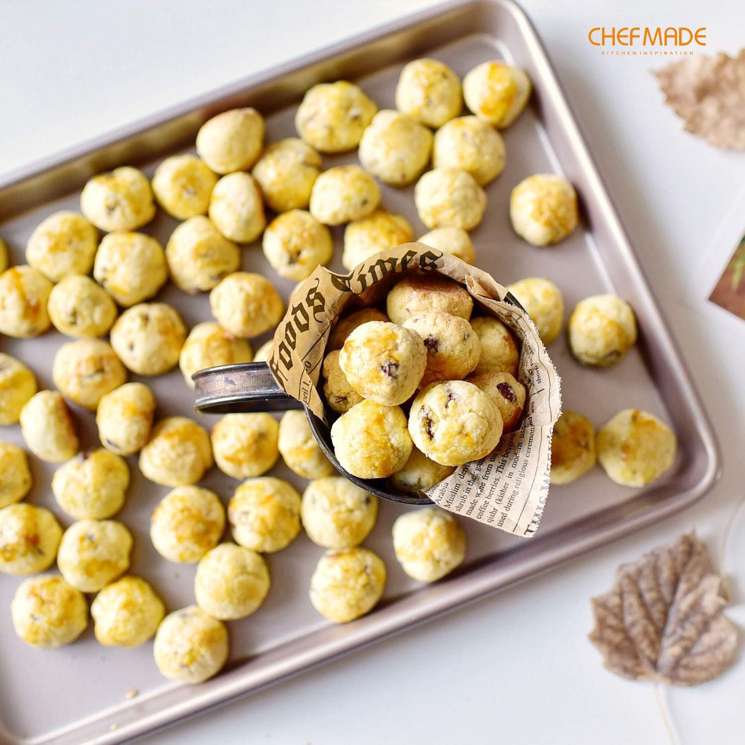 CHEFMADE 17-Inch Baking Sheet Pan, Non-Stick Carbon Steel Rimmed Cookie Sheet Pan for Oven Roasti... | Amazon (US)