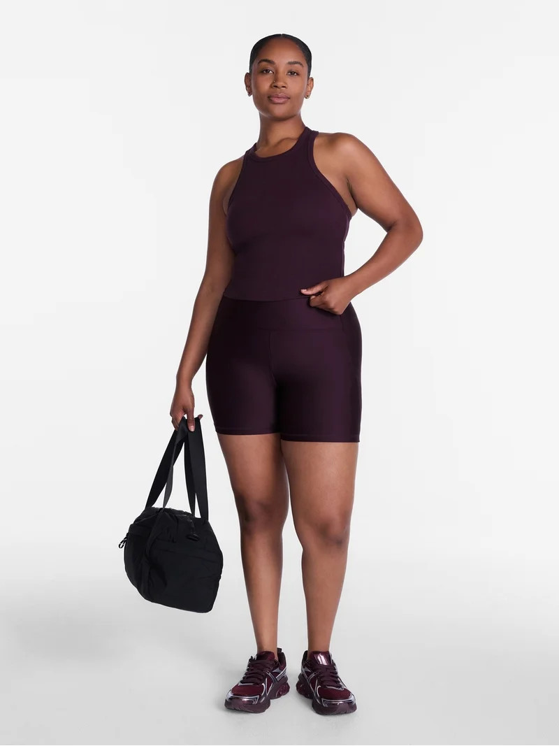 Avia Women's Shine Bike Shorts, 5" Inseam, Sizes XS-XXXL | Walmart (US)