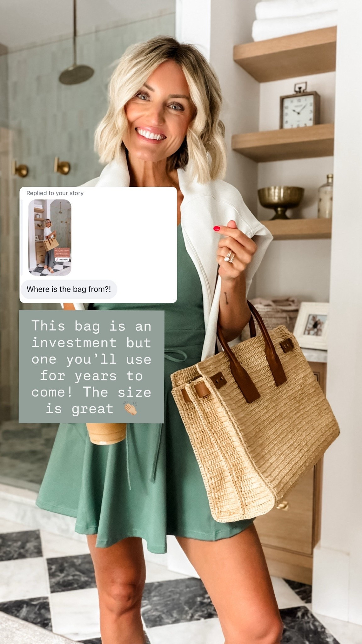 This tote bag has quickly become a favorite of mine. It’s an investment piece but one you’ll have for years! 

Loverly Grey, YSL raffia bag, summer tote bag

#LTKootd #LTKSeasonal