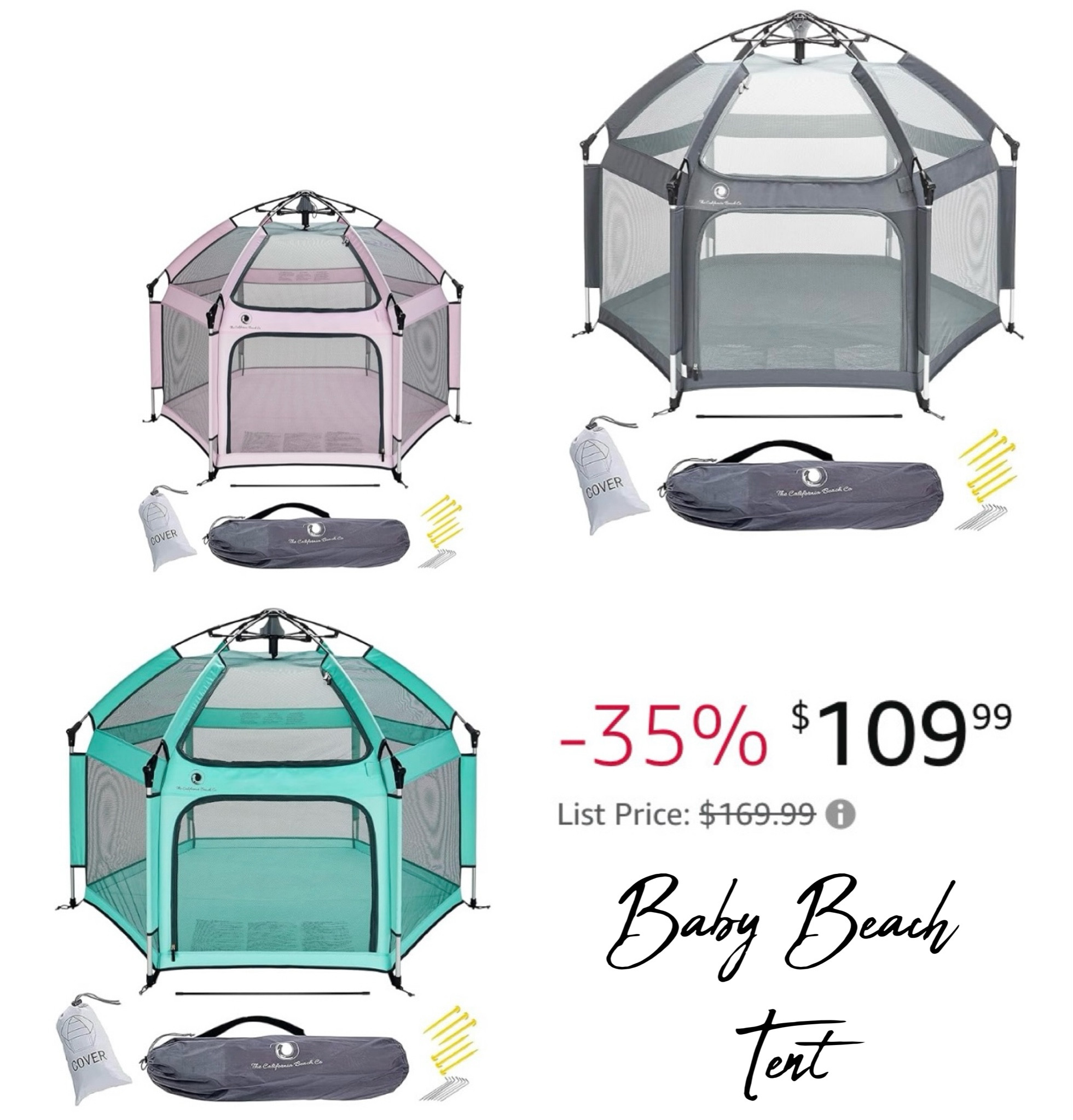 Baby beach tent on sale for only $109! 

#LTKbaby #LTKbump #LTKsalealert