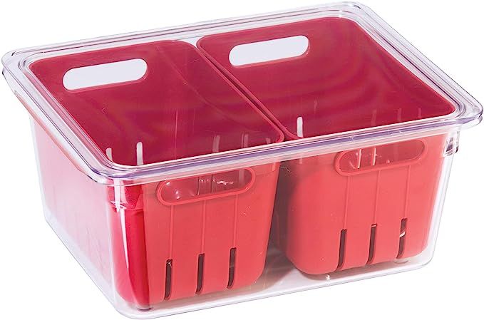 Oggi Berry Container for Fridge - Double Colander Basket - Ideal Berry Containers for Fridge, Inc... | Amazon (US)