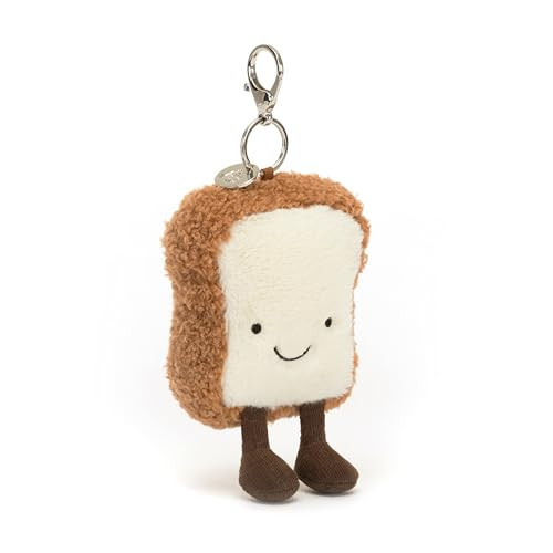 Jellycat Clip-On Keychain Bag Charm Collection, Toast | Amazon (UK)