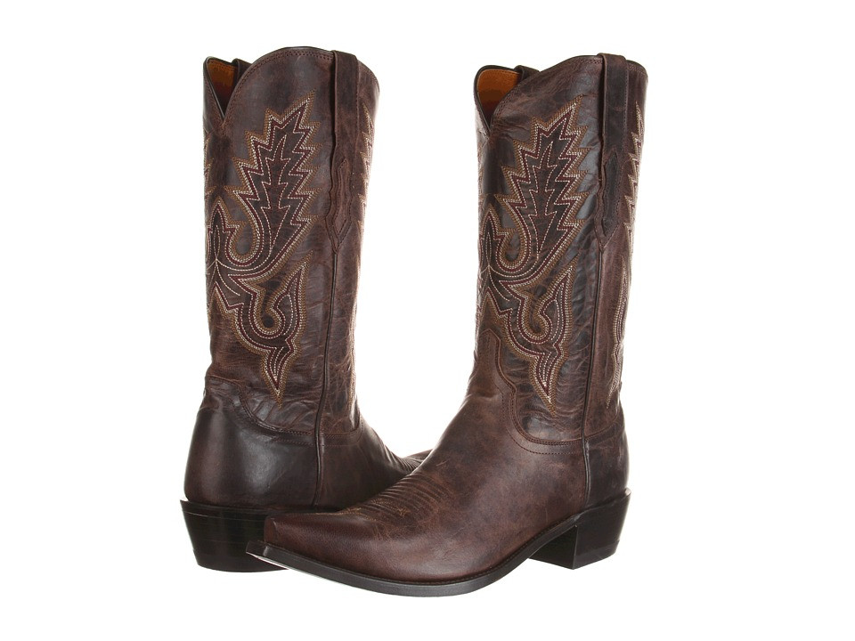 Lucchese - M1002 (Chocolate Madras Goat) Cowboy Boots | Zappos