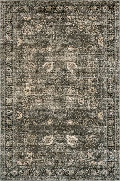 Green Grey Bayberry Vintage Washable Area Rug | Rugs USA