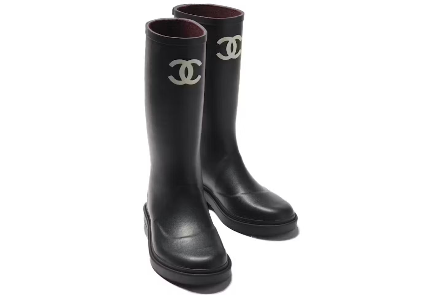 Chanel Rubber Rain Boots Black | StockX