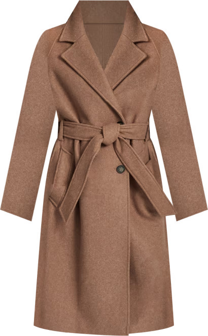 DKNY Women's Belted Notch Collar Coat, P/XS-XXL - Macy's | Macy's