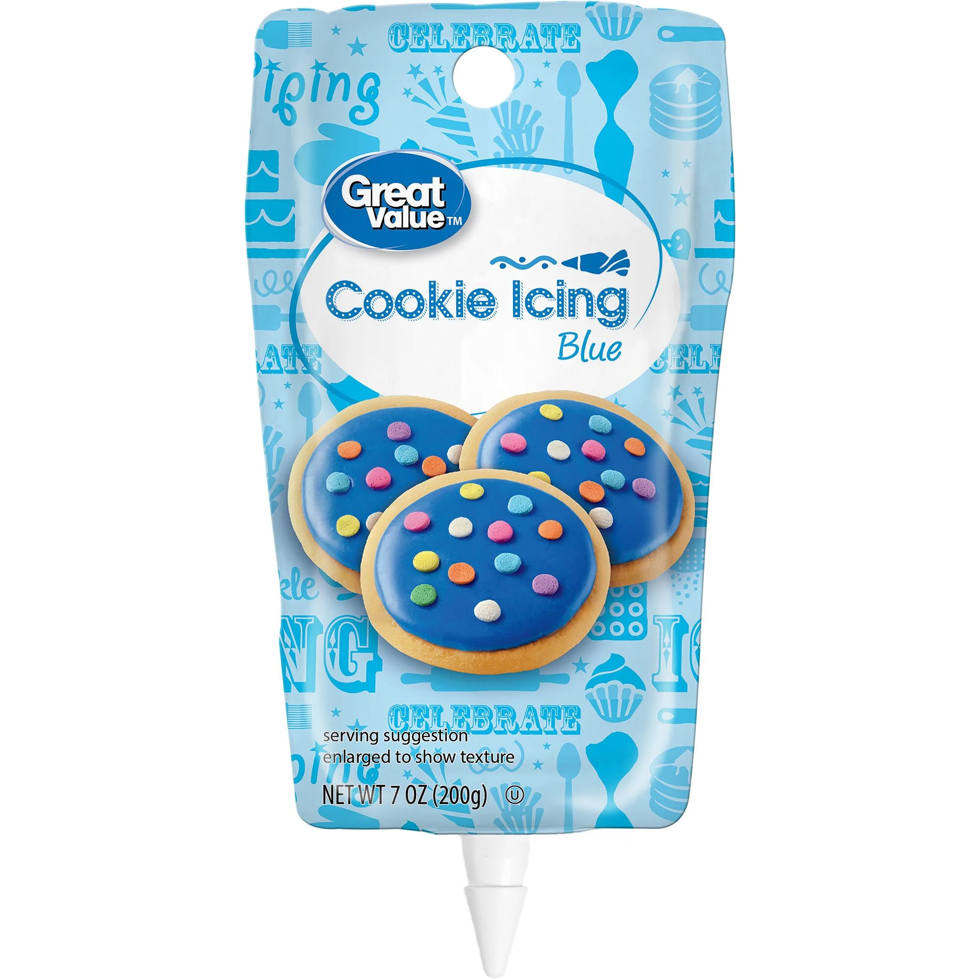 Great Value Cookie Icing, Blue, 7 Ounces | Walmart (US)