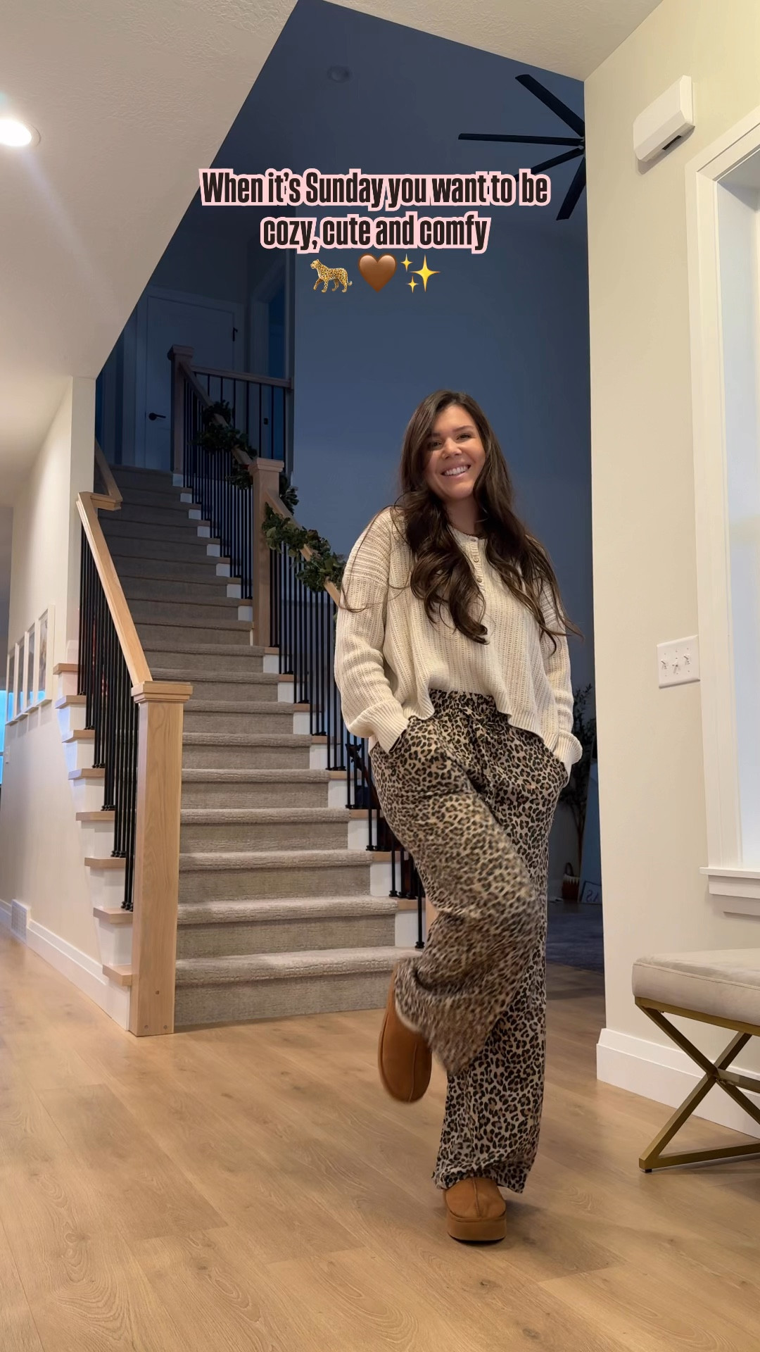 Cute, comfy and cozy 👏🤎🐆✨