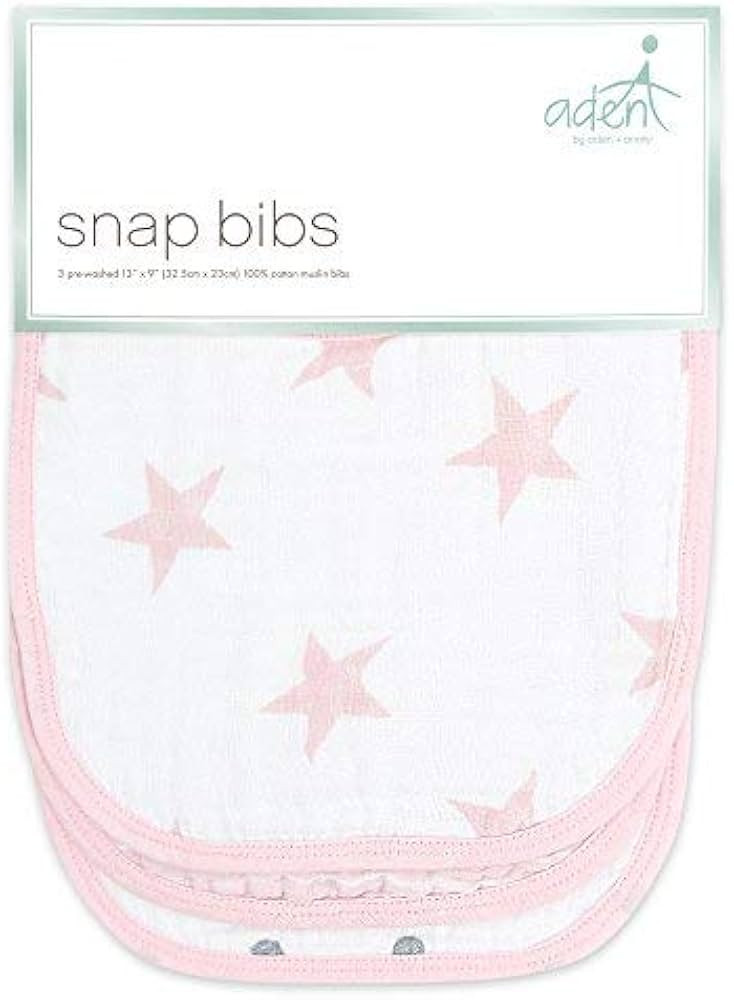 aden + anais Essentials 100% Cotton Muslin Burpy Bib – Super Absorbent, Soft 3-Layer Baby Bib for Bo | Amazon (US)