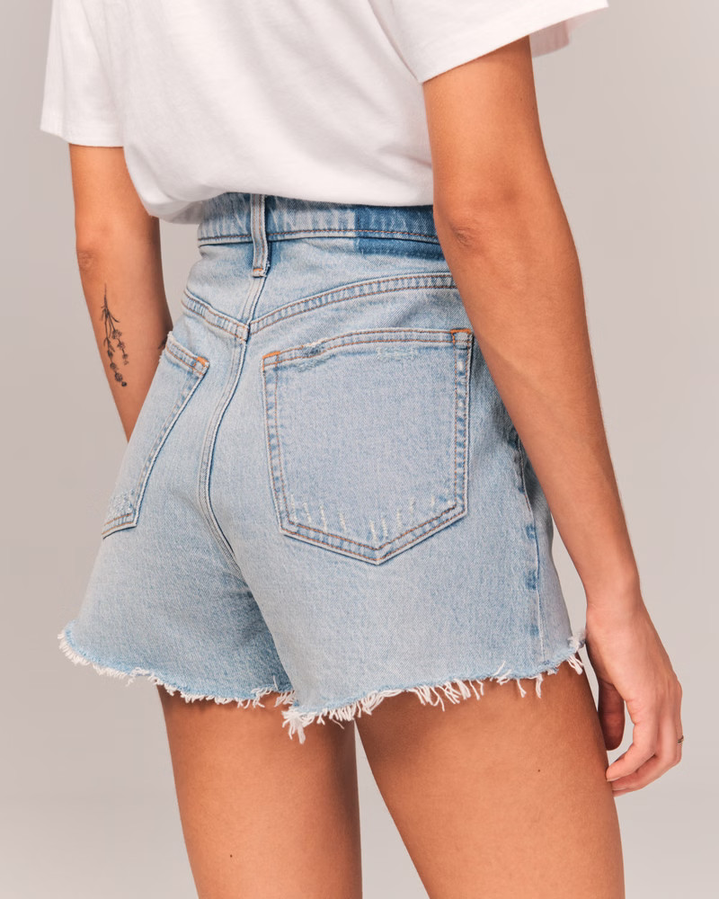 90s High Rise Cutoff Shorts | Abercrombie & Fitch (US)