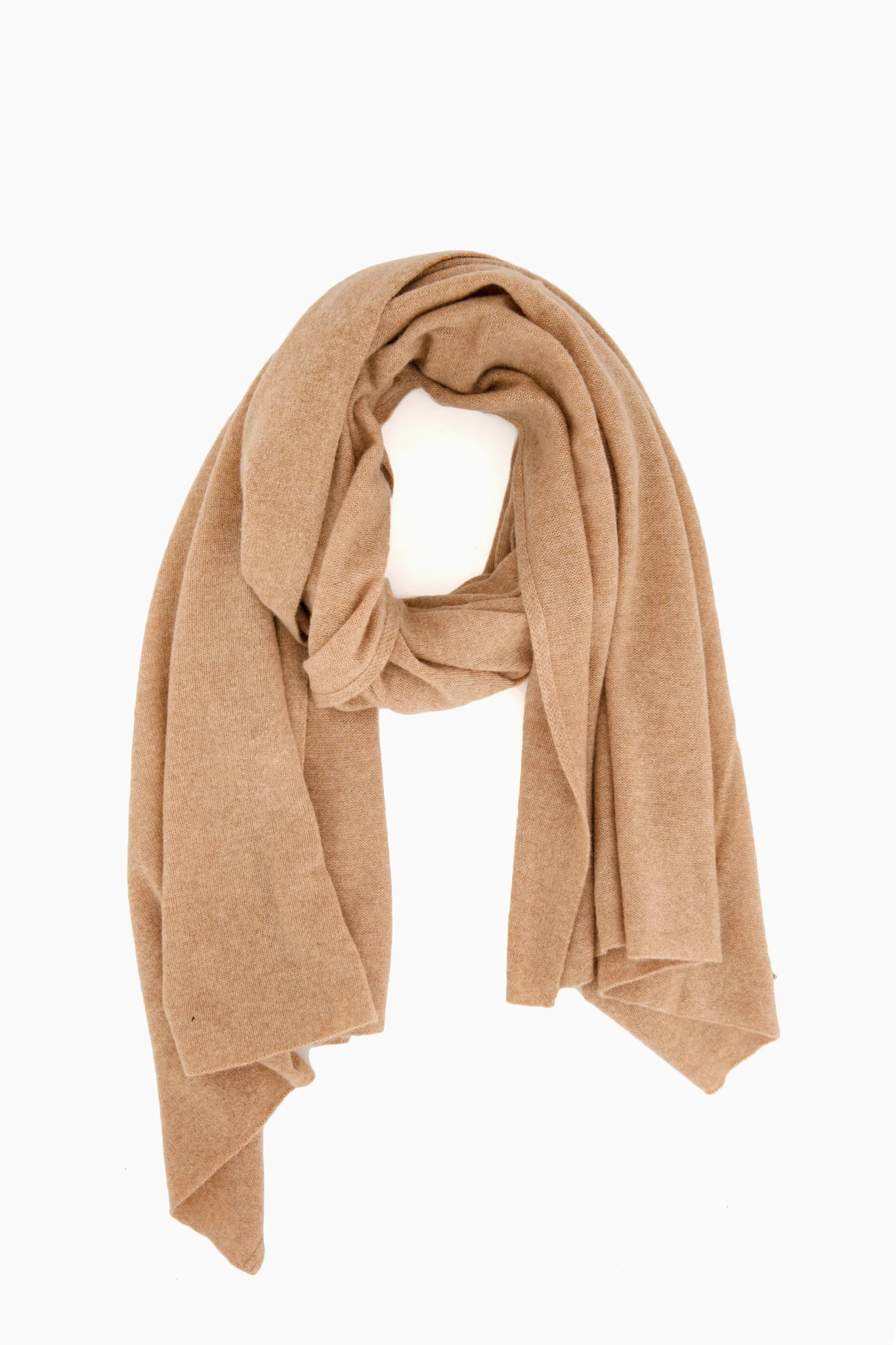 Camel Heather Cashmere Travel Wrap | Tuckernuck (US)