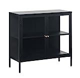 Amazon.com - Unique Furniture Dover 2 Section Sideboard, Black - Buffets & Sideboards | Amazon (US)
