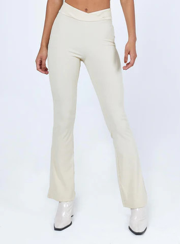 Declan Yoga Pants Cream | Princess Polly AU