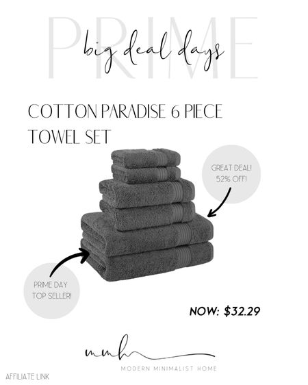Cotton Paradise Towel Set

Amazon Prime Big Deal Days // Amazon prime day // amazon prime deals // prime day // prime day deals // prime // Amazon home // amazon home finds // amazon home decor // home amazon // home decor amazon // home decor amazon // home decor 2023 // amazon home decor // home decor // modern home decor // decor // modern home // modern minimalist home // home //

#LTKxPrime #LTKhome #LTKsalealert
