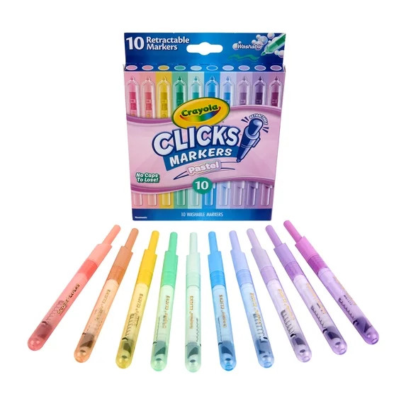 10ct Clicks Markers, Pastel | Walmart (US)