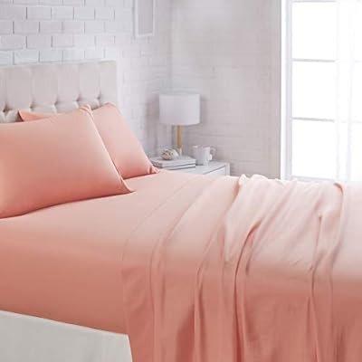 Amazon Basics Lightweight Super Soft Easy Care Microfiber Sheet Set with 14" Deep Pockets | Amazon (US)