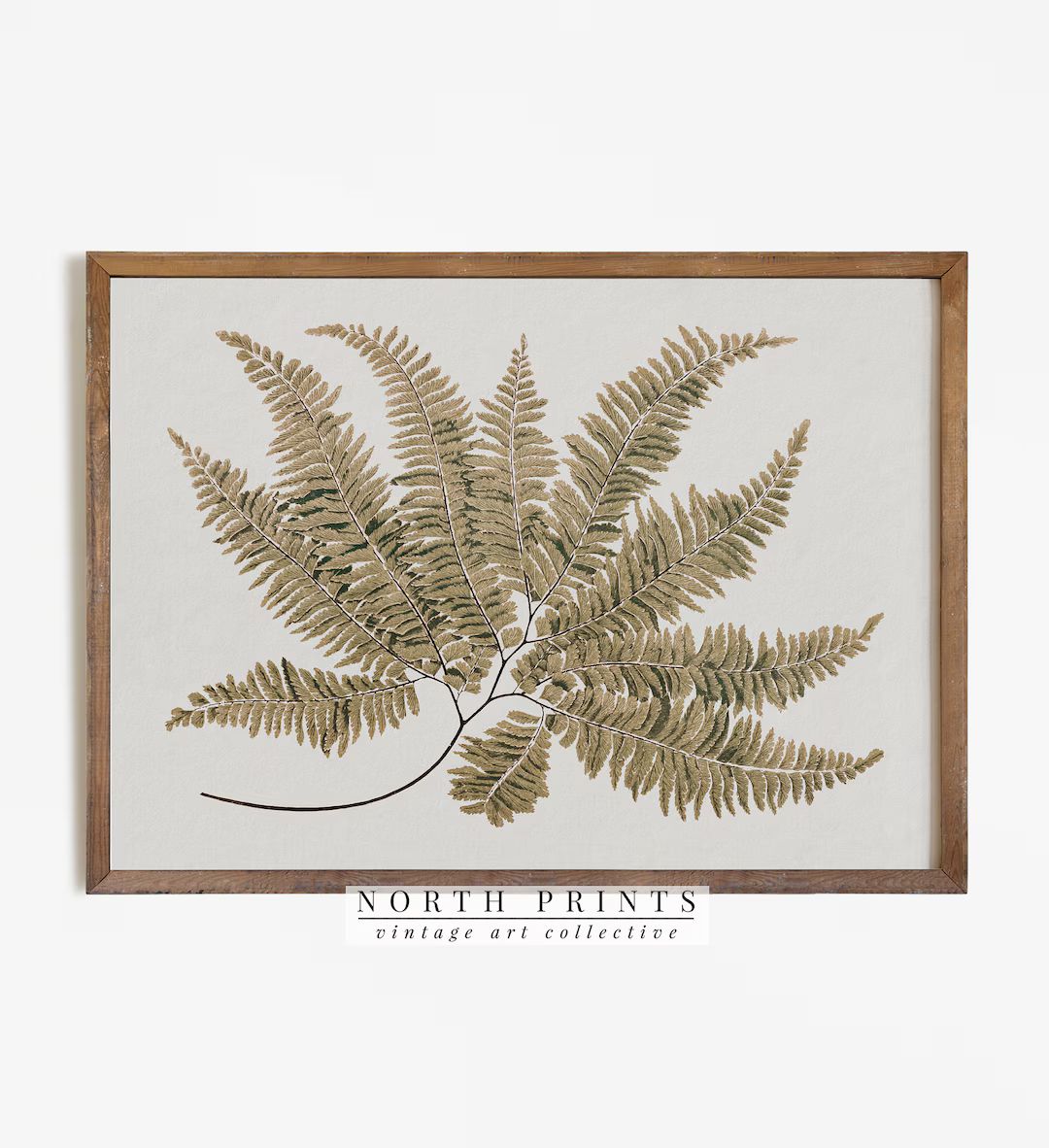 Antique Botanical Painting Vintage Fern Print Country Farmhouse Decor Digital PRINTABLE 234 - Ets... | Etsy (US)