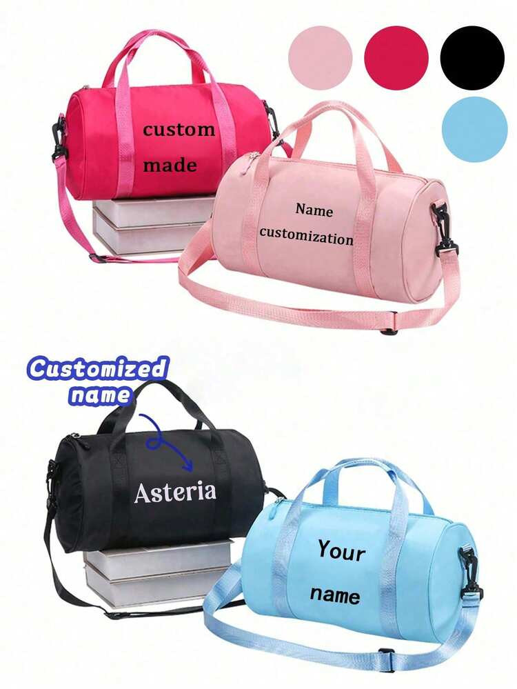 1pc Customized Personalized Name Duffel Bag, Outdoor Travel Waterproof Material Duffel Bag, Large... | SHEIN