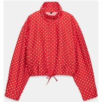 Zara - Puffy Jacket With Dots - Red / White - M - Woman | Zara UK