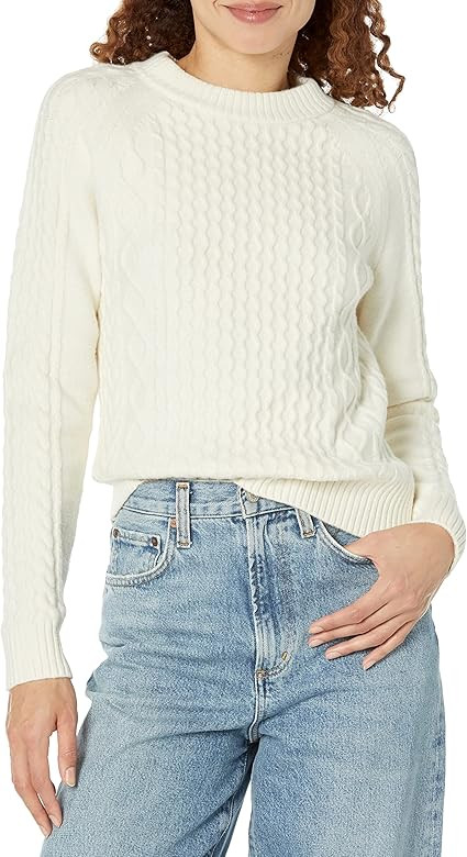 Amazon Essentials Women's Stitch Cable Sweater | Amazon (US)