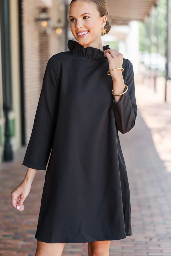 This Is It Black Swing Dress | The Mint Julep Boutique