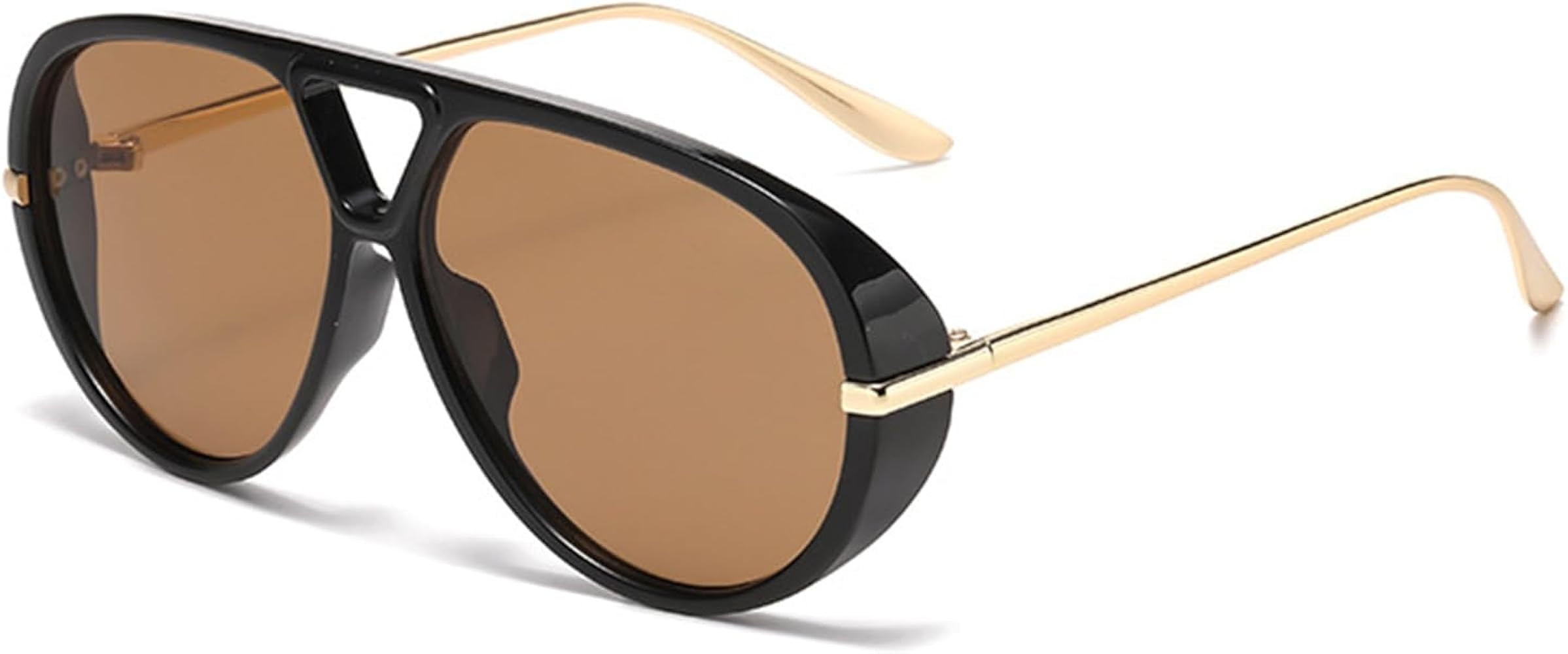 J&L Glasses Polarized Oversized Pilot Sunglasses for Women Men Big Round Frame Shield Trendy Sun ... | Amazon (UK)