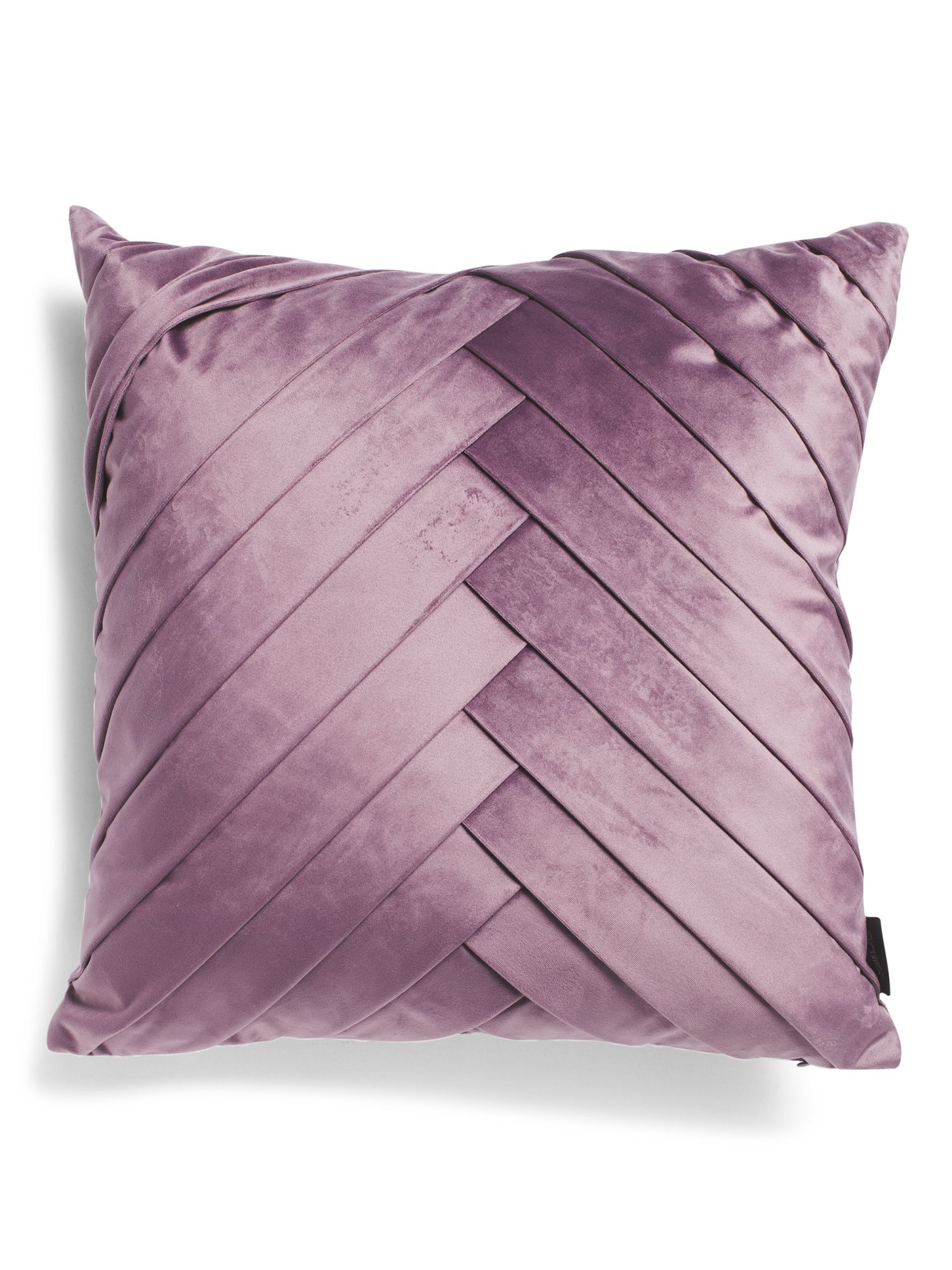 20x20 Central Pleated Velvet Pillow | TJ Maxx