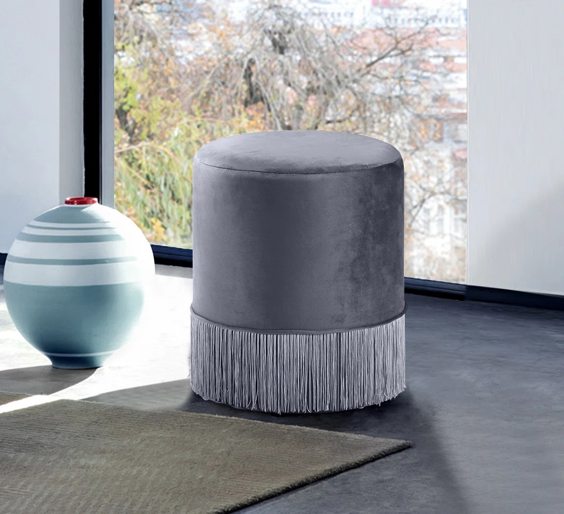 Cidnie Velvet Ottoman | Wayfair North America
