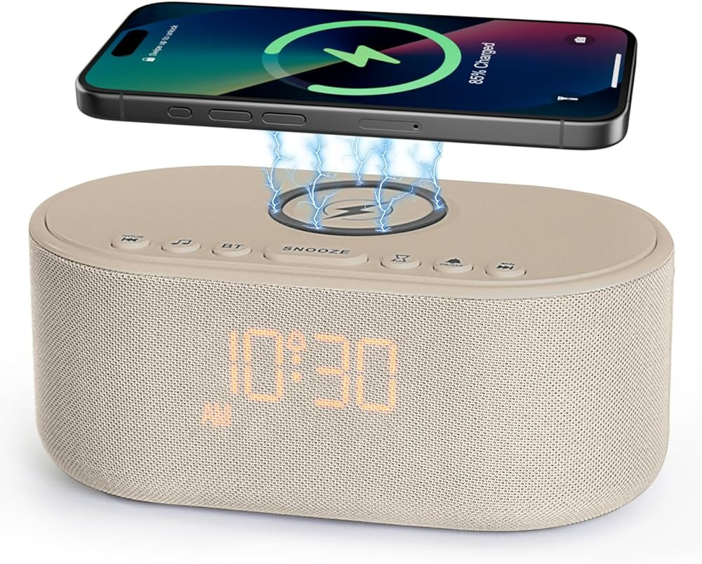 Odokee Sound Machine Alarm Clock for Bedrooms: Bluetooth 10W Stereo Speaker with Wireless Chargin... | Amazon (CA)