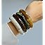 iF YOU 6pcs Chunky Acrylic Bangle Bracelets for Women, Resin Bamboo Brown Stretchy Bracelet Stack... | Amazon (US)