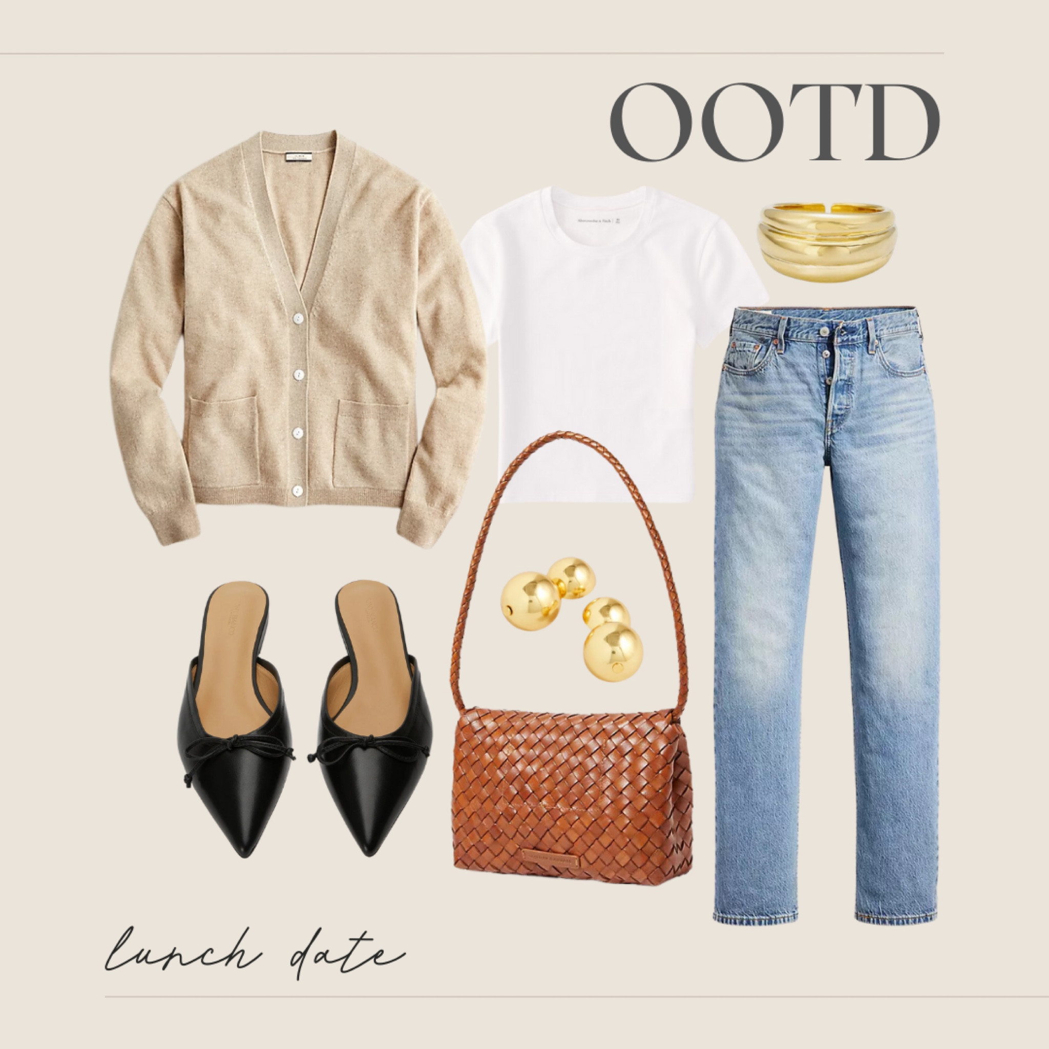 •outfit of the day•

outfit perfect for a lunch date with your girlfriends or your better half. jeans + tee girl forever. love mixing neutrals to achieve timeless looks.

#LTKstyletip #LTKshoecrush #LTKfindsunder100