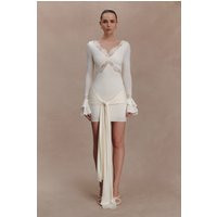Electra Slinky Lace Mini Dress / Ivory | MESHKI | M | MESHKI US