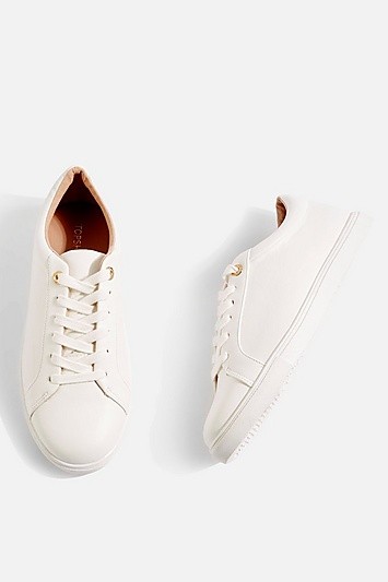 *Wide fit COOKIE Trainers - White | Topshop US