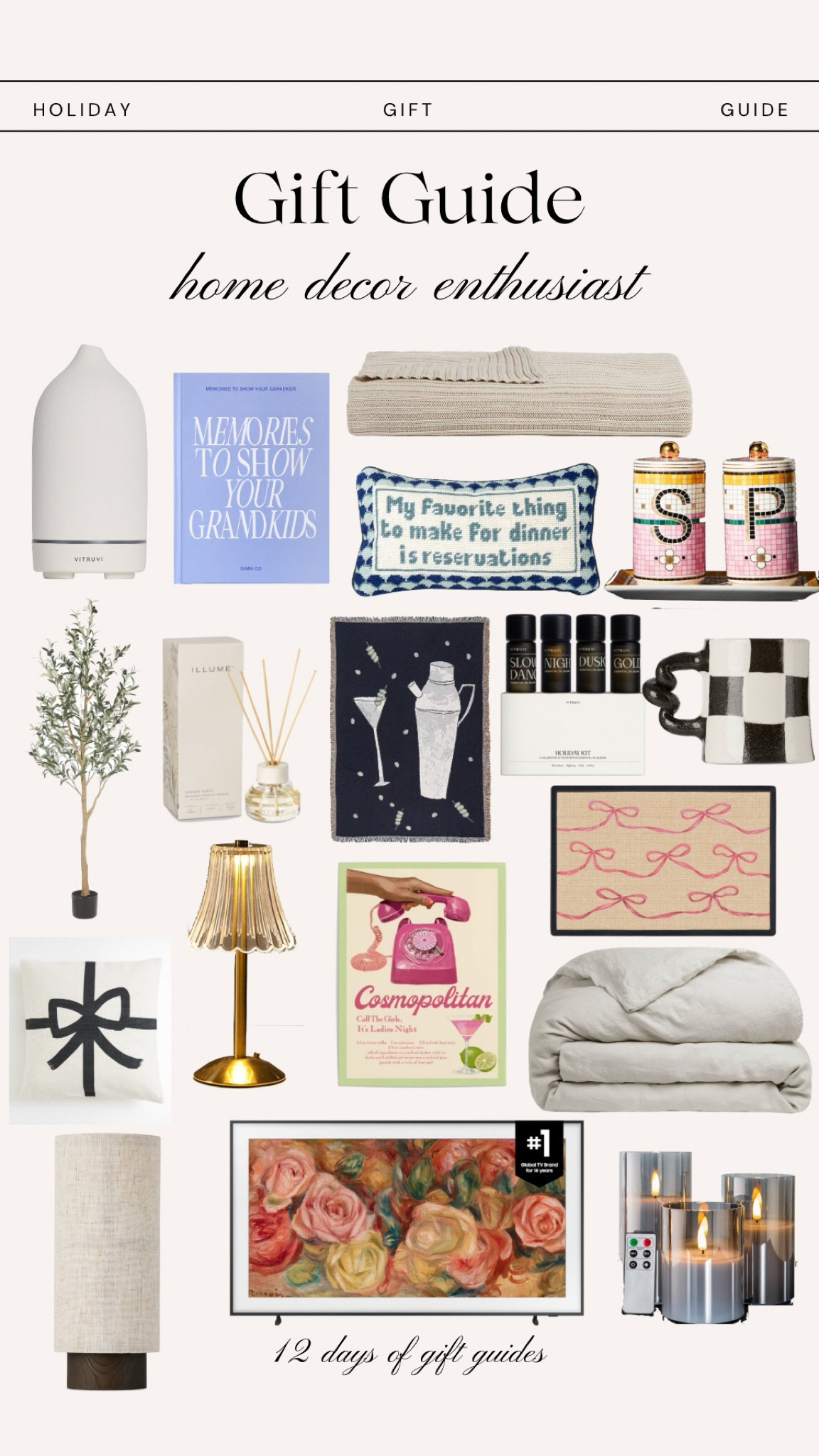 Home decor lover gifts. Holiday gift guide 2024. Gift ideas, home gifts  

#LTKcanada #LTKwinter #LTKgiftguide