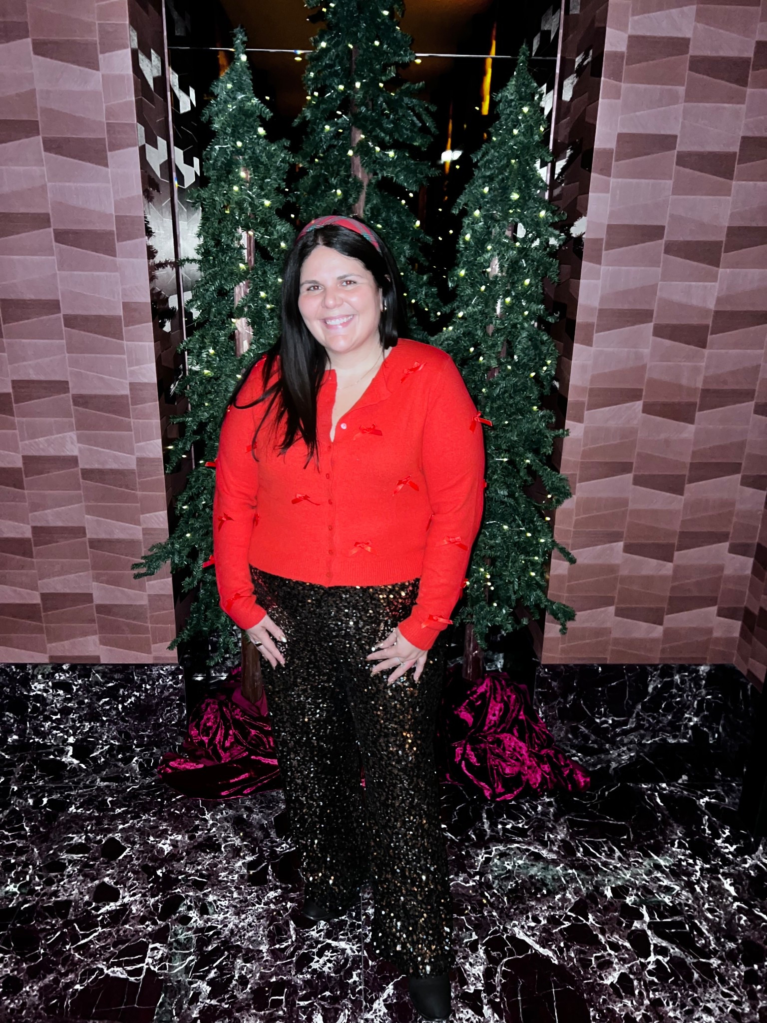 I have been planning this outfit in my head for awhile and I’m so happy with how it turned out. I really do love dressing festively during this time of year and it makes everything just a bit more fun! 

#LTKFindsUnder50 #LTKMidsize #LTKHoliday