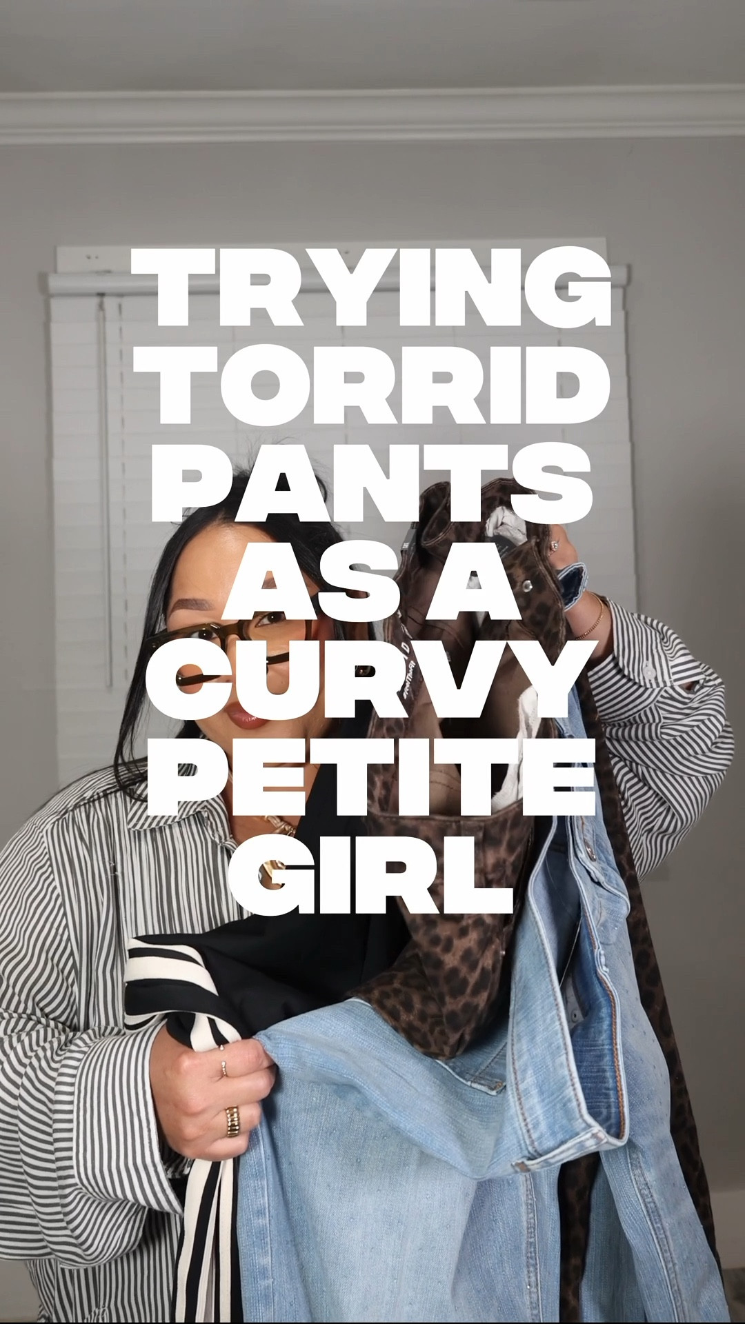 Torrid cheetah jeans, track pants and denim glitter jeans as a curvy petite girl with an apron belly 

Wearing both bottoms in a size 18 petite and the track pants in a size 1 
Something I’ve realized when ordering petite you wanna size up and if ordering regular length order your actual size. I feel like petite length are small in size  

#LTKPlusSize