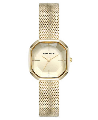 Women's Quartz Estate Octagonal Gold-Tone Stainless Steel Mesh Bracelet Watch, 24mm | Macy's