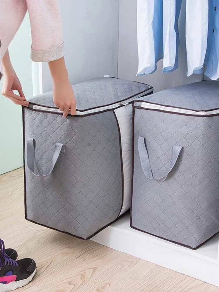1pc Large Capacity Zipper Visual Quilt Storage Bag, Moisture-proof Storage Cabinet, Clothing Stor... | SHEIN