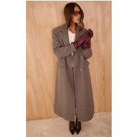 Burgundy Faux Leather Long Ruched Gloves | PrettyLittleThing US