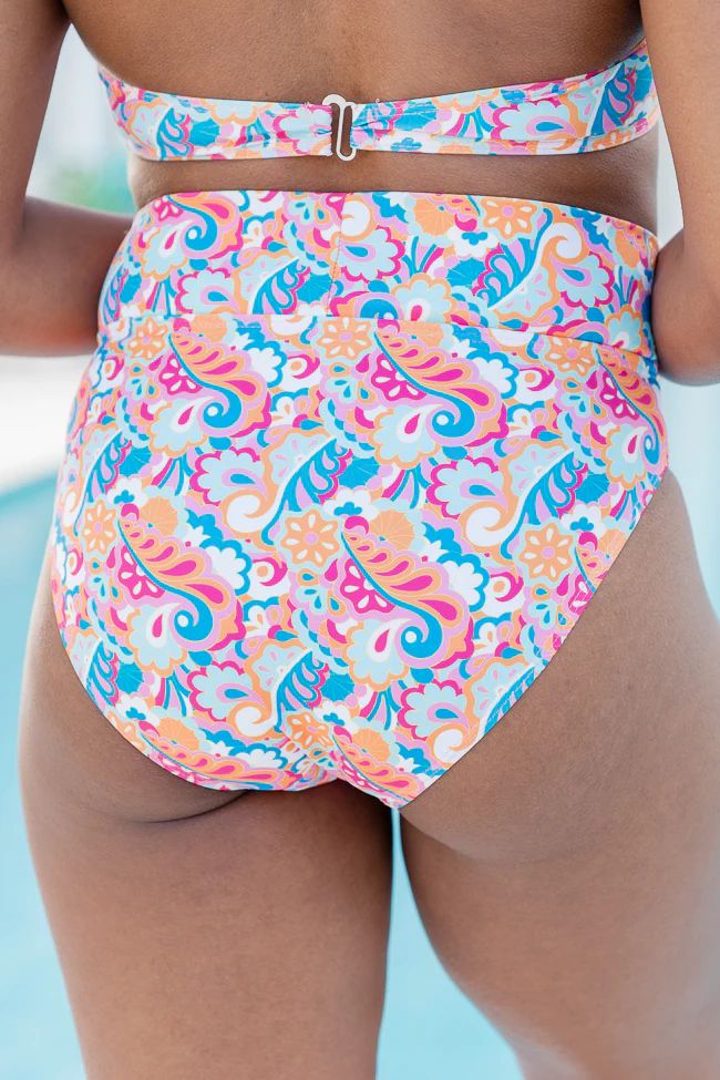 Gossip On Deck in Whimsical Wonderland High Waisted Printed Bottoms FINAL SALE | Pink Lily