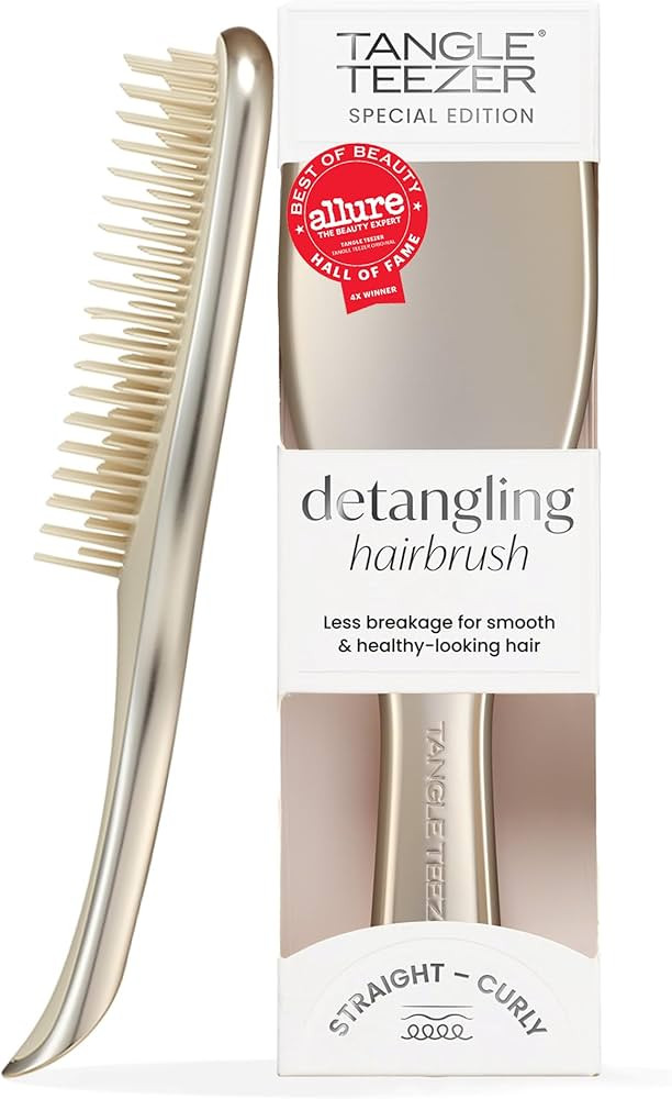 Tangle Teezer Chrome Ultimate Detangler Brush for Wet & Dry Hair, Eliminates Knots & Reduces Brea... | Amazon (US)