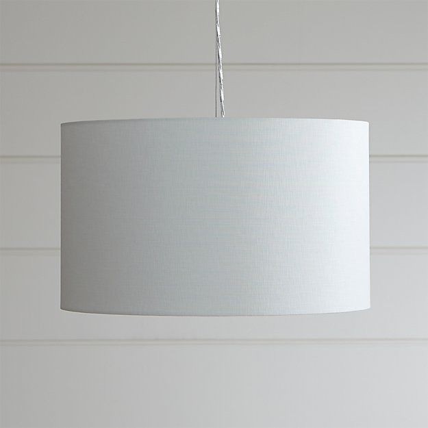 Finley Small White Pendant Light | Crate & Barrel