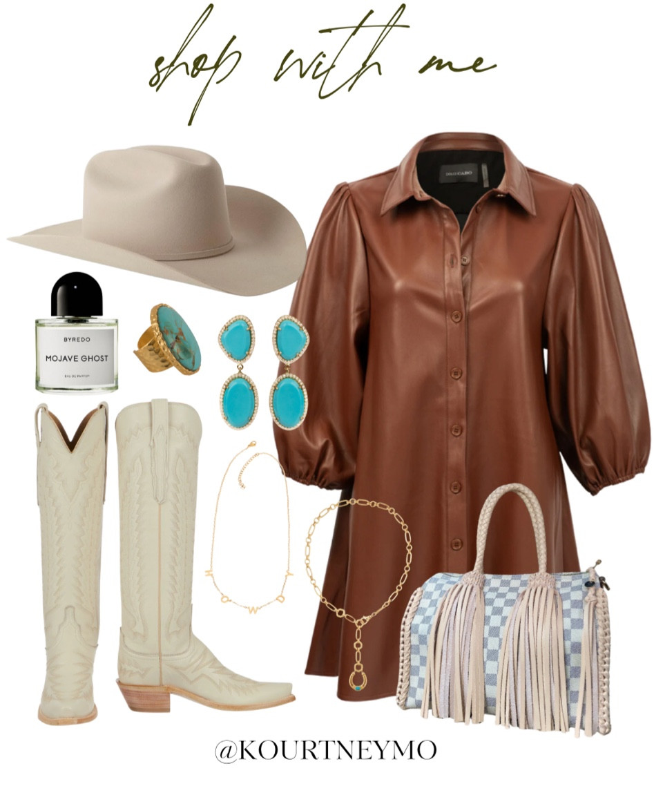 Western boot styling, Stetson, Lucchese, Pinto Ranch, Kendra Scott, PBR style

#LTKshoecrush #LTKstyletip