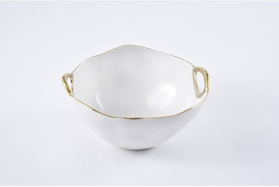 Pampa Bay Large Bowl with Golden Handles | Amazon (US)