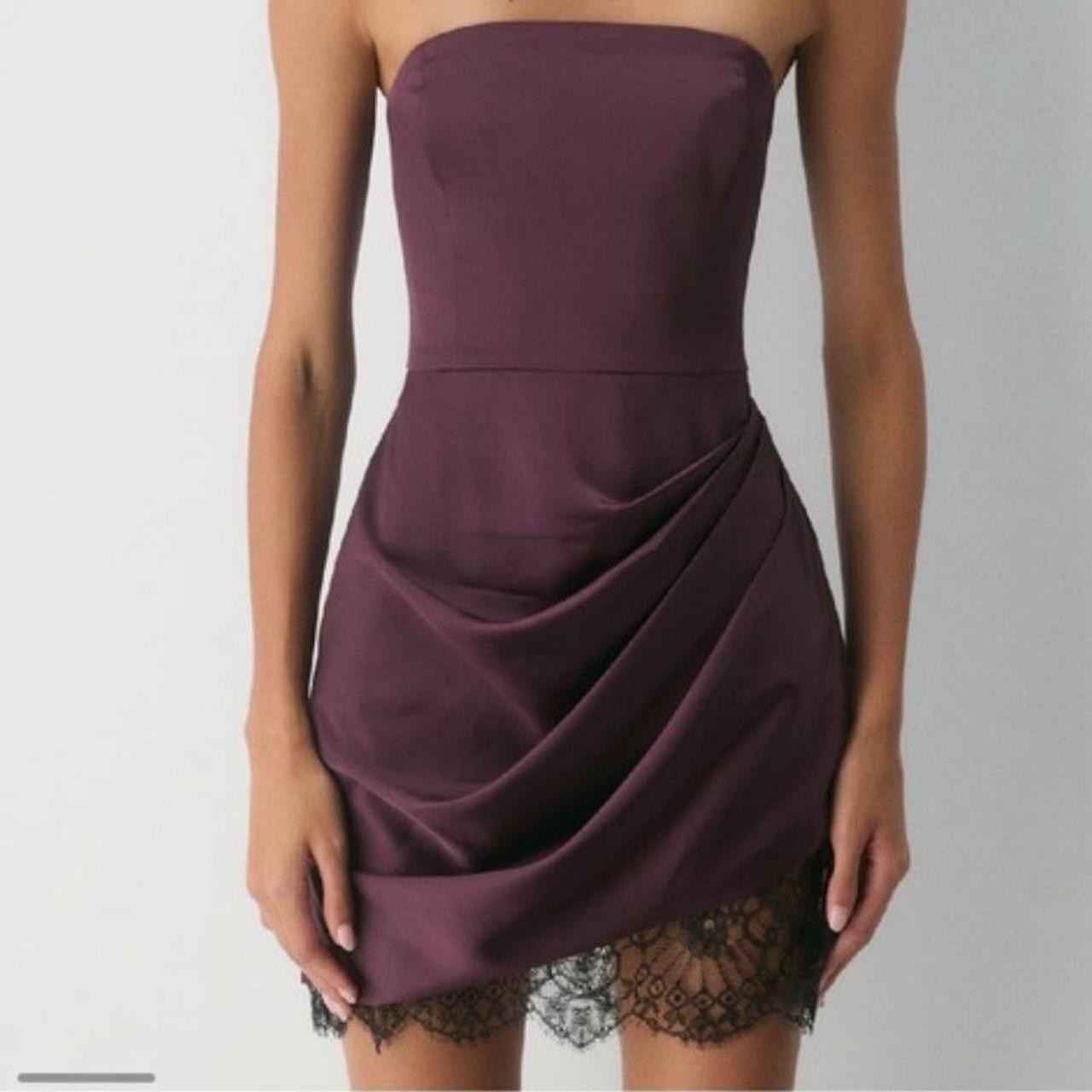 Aritzia Women's Dress - Purple/Burgundy - 00 | Depop US