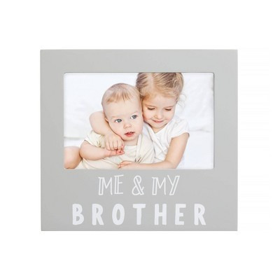 Pearhead Me And My Brother Sentiment Frame - Gray 4"x6" | Target