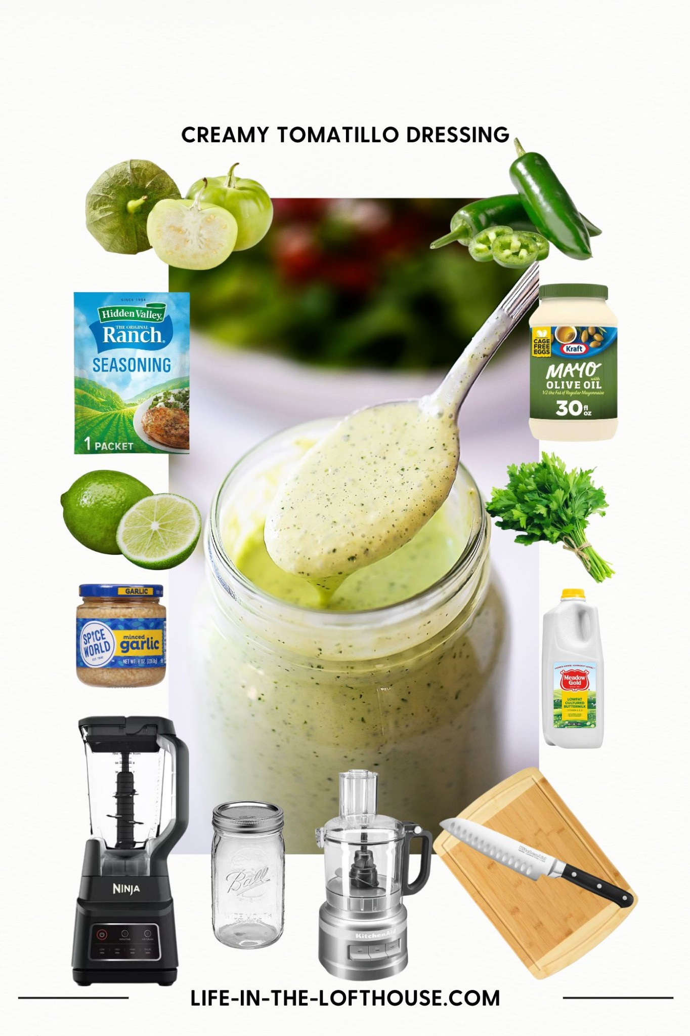 Craving a salad? 🥗 Then you MUST  try this Creamy Tomatillo dressing to go with it! So good! 😋 Full recipe at https://life-in-the-lofthouse.com/creamy-tomatillo-dressing/ 
Ingredients, recipe, groceries, Walmart

#LTKFind #LTKhome