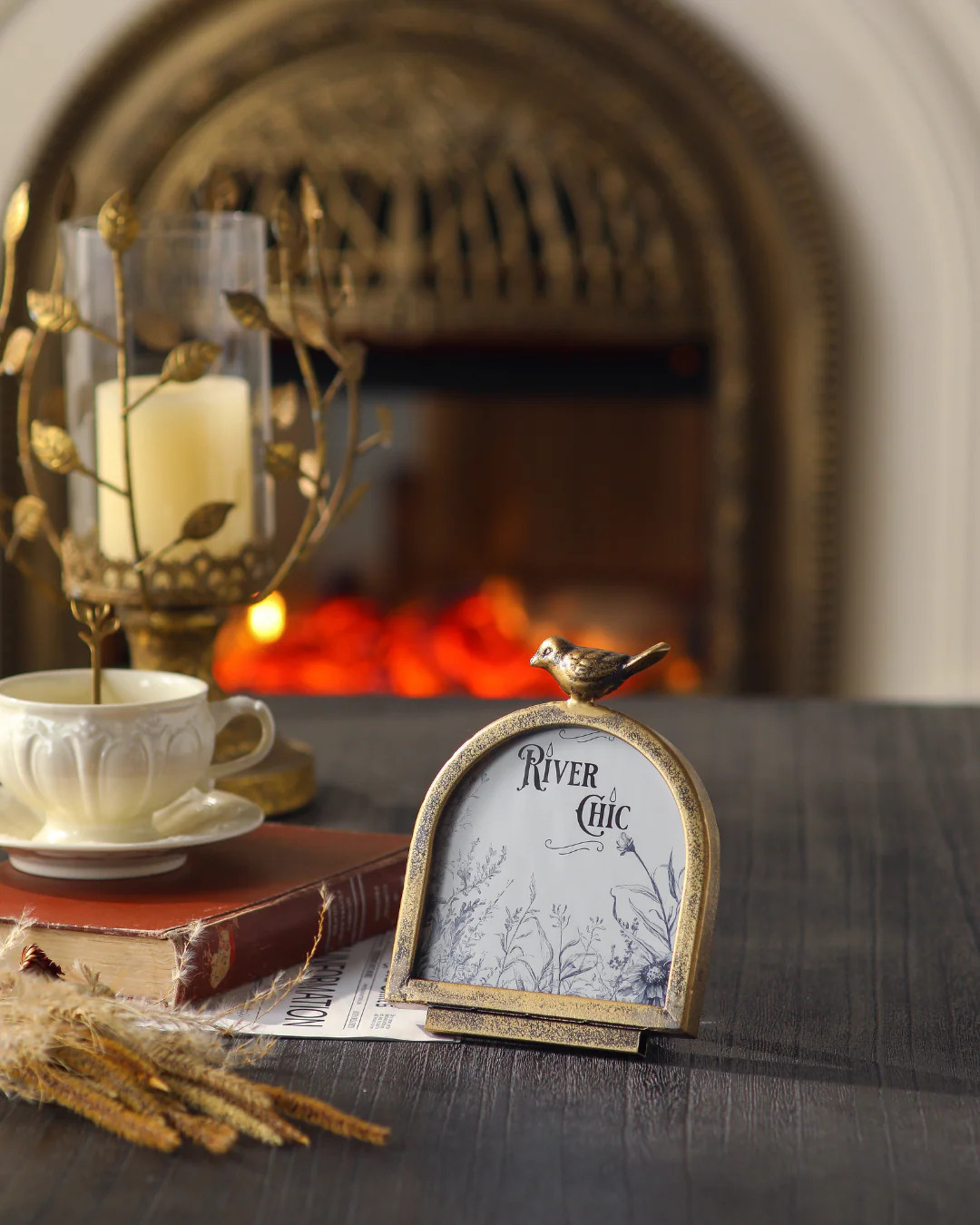 Golden Aviary Arch Frame - 5 x 5 | River Chic Designs